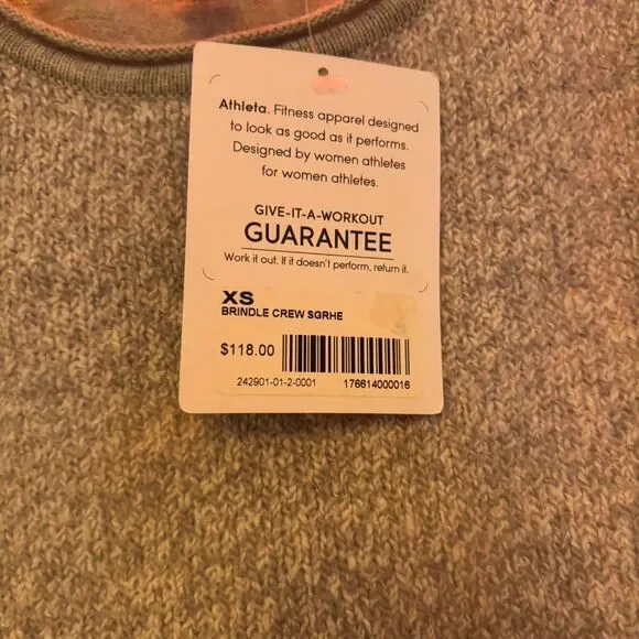 Athleta Women's Grey and Blue Sweatshirt - Picture 3 of 3